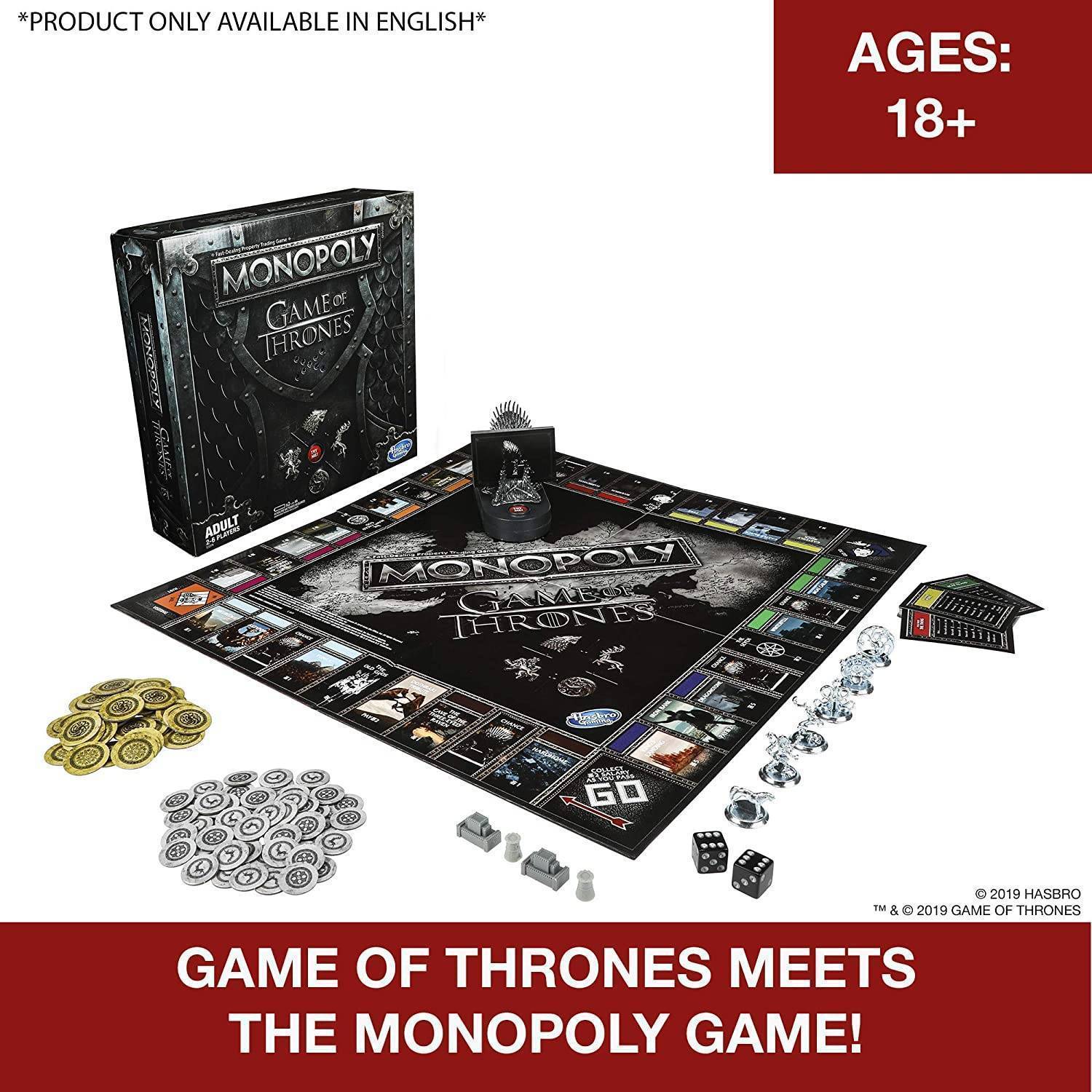 Monopoly boardgame game of thrones