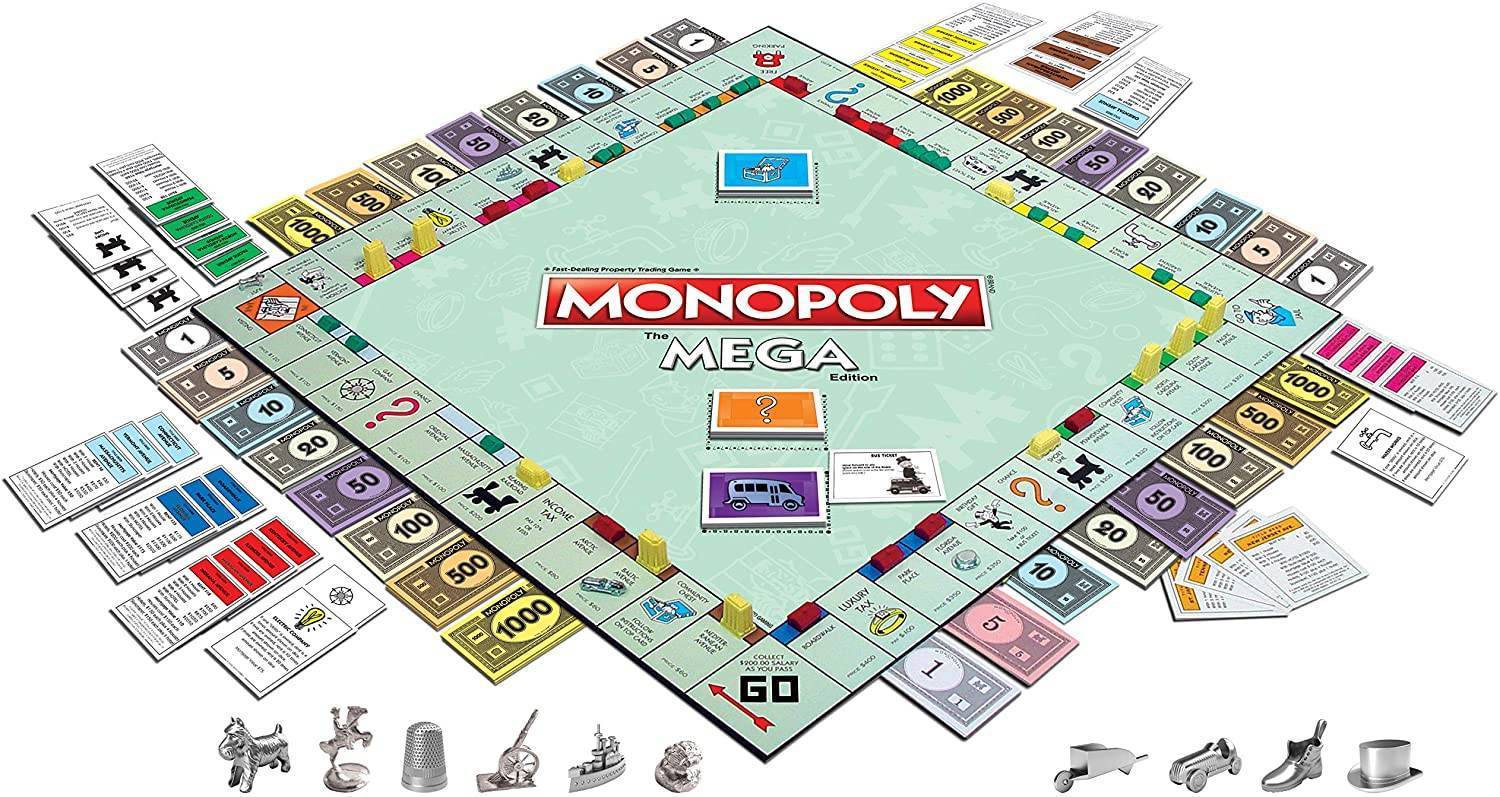 Monopoly boardgame mega board
